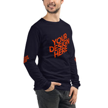 Lade das Bild in den Galerie-Viewer, Langarm-T-Shirt deine Stil Herren/Männer selbst gestalten und bedrucken