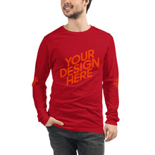 Lade das Bild in den Galerie-Viewer, Langarm-T-Shirt deine Stil Herren/Männer selbst gestalten und bedrucken