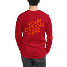 Lade das Bild in den Galerie-Viewer, Langarm-T-Shirt deine Stil Herren/Männer selbst gestalten und bedrucken