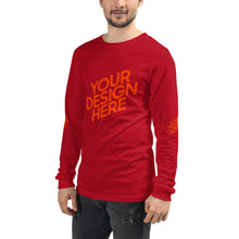Lade das Bild in den Galerie-Viewer, Langarm-T-Shirt deine Stil Herren/Männer selbst gestalten und bedrucken