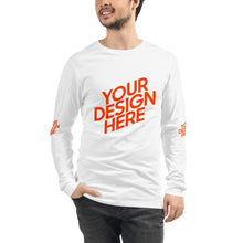 Lade das Bild in den Galerie-Viewer, Langarm-T-Shirt deine Stil Herren/Männer selbst gestalten und bedrucken