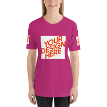Lade das Bild in den Galerie-Viewer, Cool Kurzärmeliges T-Shirt Damen/Frauen selbst gestalten und bedrucken