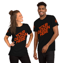 Lade das Bild in den Galerie-Viewer, Kurzärmeliges T-Shirt in verschidene Farben selbst gestalten für Männer und Frauen