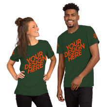 Lade das Bild in den Galerie-Viewer, Kurzärmeliges T-Shirt in verschidene Farben selbst gestalten für Männer und Frauen