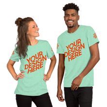 Lade das Bild in den Galerie-Viewer, Kurzärmeliges T-Shirt in verschidene Farben selbst gestalten für Männer und Frauen