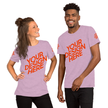Lade das Bild in den Galerie-Viewer, Kurzärmeliges T-Shirt in verschidene Farben selbst gestalten für Männer und Frauen