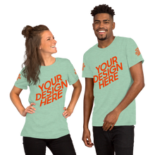 Lade das Bild in den Galerie-Viewer, Kurzärmeliges T-Shirt in verschidene Farben selbst gestalten für Männer und Frauen
