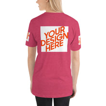 Lade das Bild in den Galerie-Viewer, Cool Kurzärmeliges T-Shirt Damen/Frauen selbst gestalten und bedrucken