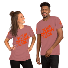 Lade das Bild in den Galerie-Viewer, Kurzärmeliges T-Shirt in verschidene Farben selbst gestalten für Männer und Frauen