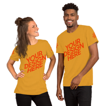 Lade das Bild in den Galerie-Viewer, Kurzärmeliges T-Shirt in verschidene Farben selbst gestalten für Männer und Frauen