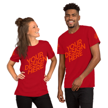 Lade das Bild in den Galerie-Viewer, Kurzärmeliges T-Shirt in verschidene Farben selbst gestalten für Männer und Frauen