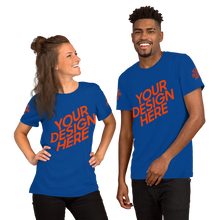 Lade das Bild in den Galerie-Viewer, Kurzärmeliges T-Shirt in verschidene Farben selbst gestalten für Männer und Frauen