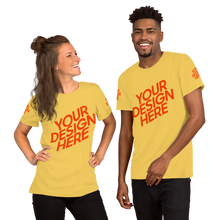 Lade das Bild in den Galerie-Viewer, Kurzärmeliges T-Shirt in verschidene Farben selbst gestalten für Männer und Frauen
