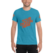 Lade das Bild in den Galerie-Viewer, Kurzärmeliges T-Shirt Tri-Blend Herren/Männer selbst gestalten und bedrucken