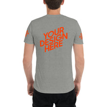 Lade das Bild in den Galerie-Viewer, Kurzärmeliges T-Shirt Tri-Blend Herren/Männer selbst gestalten und bedrucken