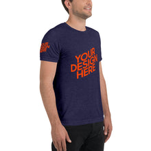 Lade das Bild in den Galerie-Viewer, Kurzärmeliges T-Shirt Tri-Blend Herren/Männer selbst gestalten und bedrucken