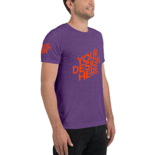 Lade das Bild in den Galerie-Viewer, Kurzärmeliges T-Shirt Tri-Blend Herren/Männer selbst gestalten und bedrucken