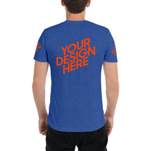 Lade das Bild in den Galerie-Viewer, Kurzärmeliges T-Shirt Tri-Blend Herren/Männer selbst gestalten und bedrucken