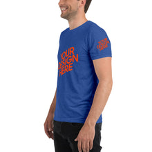 Lade das Bild in den Galerie-Viewer, Kurzärmeliges T-Shirt Tri-Blend Herren/Männer selbst gestalten und bedrucken