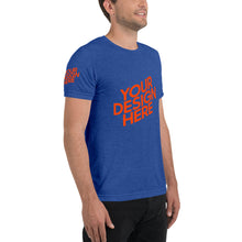 Lade das Bild in den Galerie-Viewer, Kurzärmeliges T-Shirt Tri-Blend Herren/Männer selbst gestalten und bedrucken