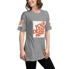 Lade das Bild in den Galerie-Viewer, Tri-Blend Track-Shirt Damen/Frauen selbst gestalten und bedrucken