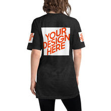 Lade das Bild in den Galerie-Viewer, Tri-Blend Track-Shirt Damen/Frauen selbst gestalten und bedrucken