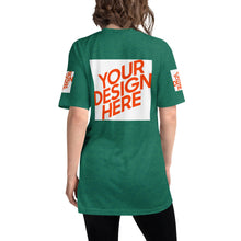 Lade das Bild in den Galerie-Viewer, Tri-Blend Track-Shirt Damen/Frauen selbst gestalten und bedrucken