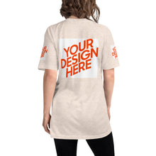 Lade das Bild in den Galerie-Viewer, Tri-Blend Track-Shirt Damen/Frauen selbst gestalten und bedrucken