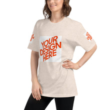 Lade das Bild in den Galerie-Viewer, Tri-Blend Track-Shirt Damen/Frauen selbst gestalten und bedrucken