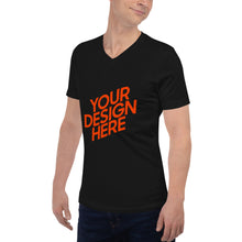 Lade das Bild in den Galerie-Viewer, Kurzämerliges-T-Shirt mit V-Ausschnitt Herren/Männer selbst gestalten und bedrucken