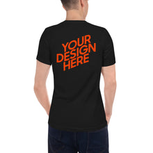 Lade das Bild in den Galerie-Viewer, Kurzämerliges-T-Shirt mit V-Ausschnitt Herren/Männer selbst gestalten und bedrucken