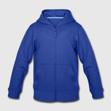 Lade das Bild in den Galerie-Viewer, Kinder Premium Kapuzenpulli mit Reißverschluss Zip Hoodie selbst gestalten und bedrucken