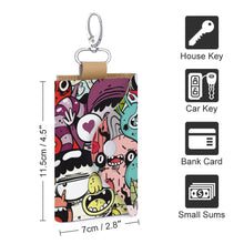 Lade das Bild in den Galerie-Viewer, Leder Schlüsseletui Schlüsseltasche selbst gestalten und bedrucken