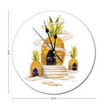 Lade das Bild in den Galerie-Viewer, Skalenfreie Uhr Weiß-Stil 25*25cm selbst gestalten und bedrucken
