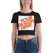 Lade das Bild in den Galerie-Viewer, Crop-Top Shirt Damen/Frauen selbst gestalten und bedrucken