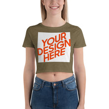 Lade das Bild in den Galerie-Viewer, Crop-Top Shirt Damen/Frauen selbst gestalten und bedrucken