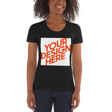 Lade das Bild in den Galerie-Viewer, Frauen T-Shirt mit Rundhalsausschnitt selbst gestalten und bedrucken