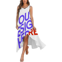 Lade das Bild in den Galerie-Viewer, Multi-Image-Design Damen / Frauen Ärmelloses Kleid mit Rundhalsausschnitt C15Q selbst gestalten und bedrucken
