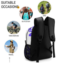 Lade das Bild in den Galerie-Viewer, Lässiger Taschen Rucksack Schultasche Schulrucksack XB0604193 mit Fotos Muster Text Logo selbst gestalten und bedrucken
