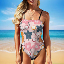 Lade das Bild in den Galerie-Viewer, Monokini Cutout Personalisiert | Einteiler mit Fotodruck &amp; Bindeband
