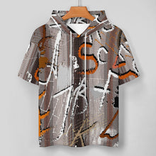 Lade das Bild in den Galerie-Viewer, Mid-Sleeve Hoodie aus Fischschuppen-Stoff mit individuellem Heat-Transfer-Druck
