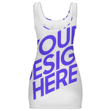 Lade das Bild in den Galerie-Viewer, Sommer Sexy Enge Kleid Kurzes Hipster-Kleid mit Schulterriemen für Frauen mit Foto Design Motiv Text selbst gestalten und bedrucken (Simple Design)
