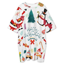 Lade das Bild in den Galerie-Viewer, Damen Plus Size Nachthemd aus Eisseide | Schlafshirt mit Foto (XL)
