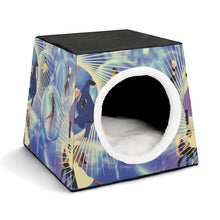 Lade das Bild in den Galerie-Viewer, Personalisierbare Haustierhöhle Kuschelbett für kleine Katzen &amp; Hunde
