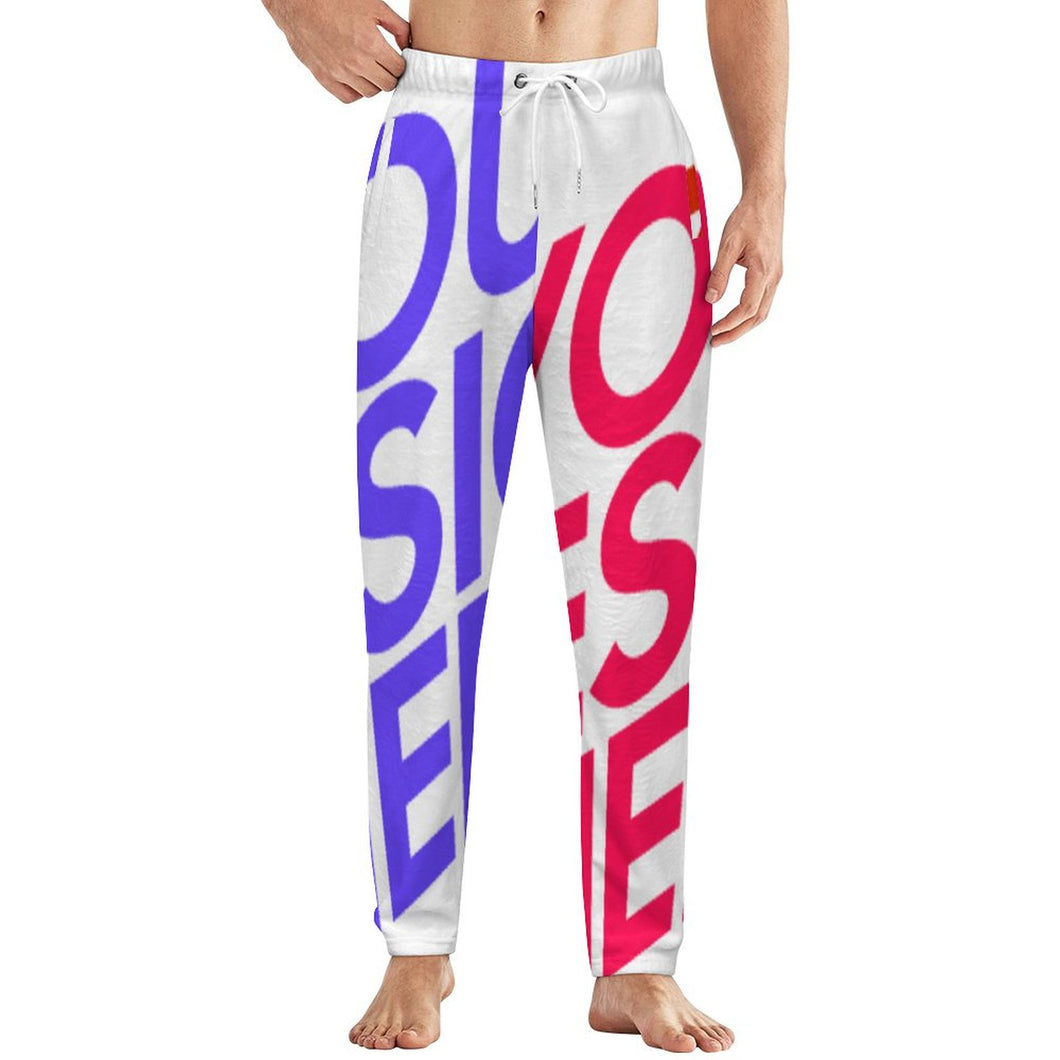 Multi-Image-Design Herren / Männer Plüschiger lockerer Zuhause Pyjamahose LM071 mit Foto Design Motiv Text selbst gestalten und bedrucken