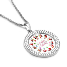 Lade das Bild in den Galerie-Viewer, Fotokette mit Glitzersteinen | Iced Out Anhänger personalisiert
