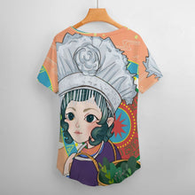 Lade das Bild in den Galerie-Viewer, Herren V-Ausschnitt T-Shirt aus Eisseide | Personalisiert mit Foto &amp; Text
