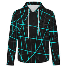 Lade das Bild in den Galerie-Viewer, Long Sleeved Hooded Shirt Jacket Line Curve
