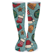 Lade das Bild in den Galerie-Viewer, Breathable Stockings Merry ChristmasSocken mit eigenem Foto bedrucken | Einzigartiges Fotogeschenk Style One Size
