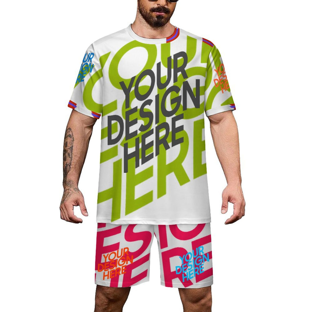 Fußballanzug Set A57TZ mit Foto Design Motiv Text selbst gestalten und bedrucken (Simple Design)